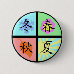 Vier Jahreszeiten Button