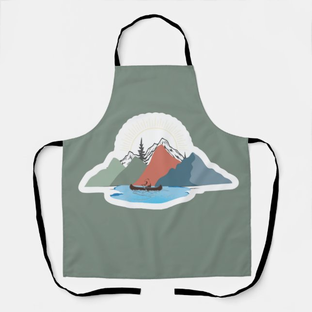 Vier Jahreszeiten der Adirondacks Schürze (Vorderseite)