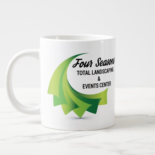 Vier Jahreszeiten Gesamtfläche Jumbo-Tasse (Links)