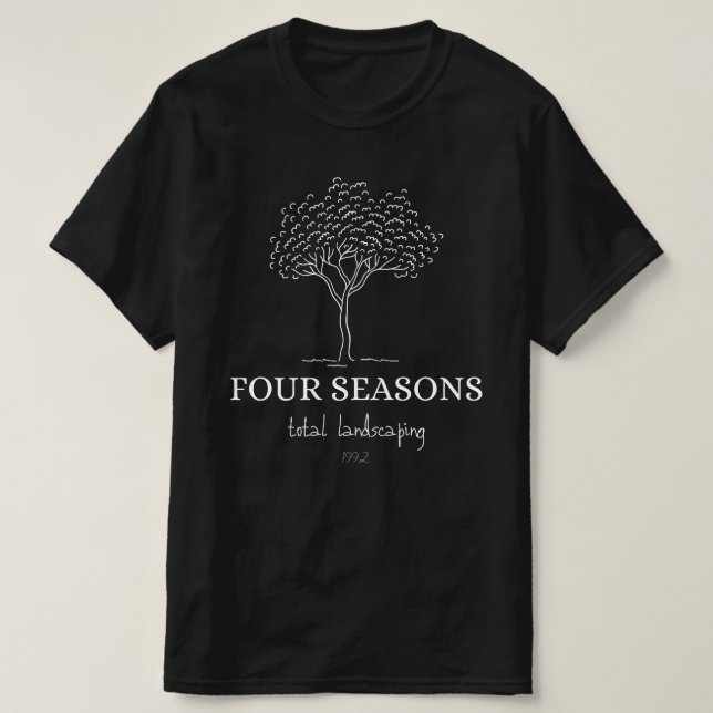 Vier Jahreszeiten Gesamtfläche T-Shirt (Design vorne)