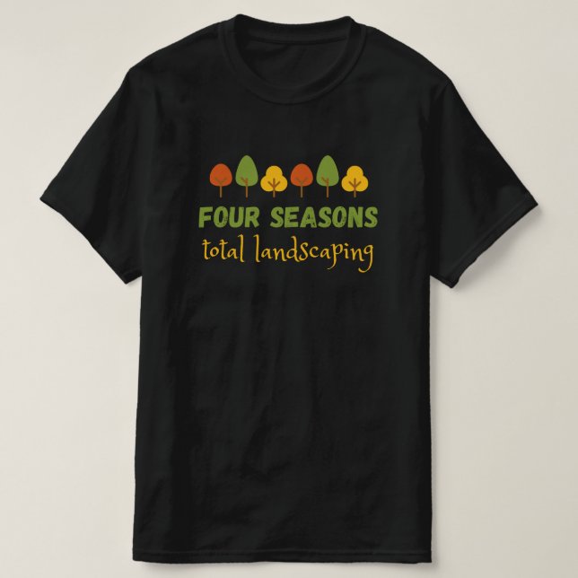 Vier Jahreszeiten GesamtflächeScaping T-Shirt (Design vorne)