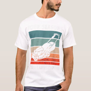 Vier Jahreszeiten Gesamtlandung Rasen und T-Shirt