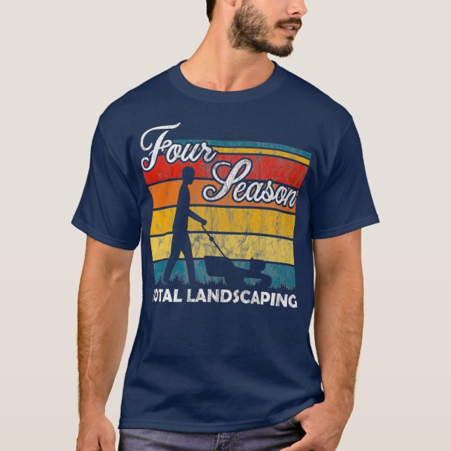 Vier Jahreszeiten Gesamtrücklauf Vintag T-Shirt (Vorderseite)