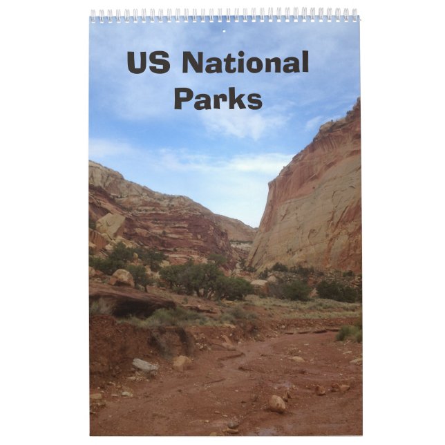 Vier Jahreszeiten im National Park Calendar der US Kalender (Titelbild)
