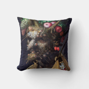 Vier Jahreszeiten in einem Kopf, Arcimboldo Kissen