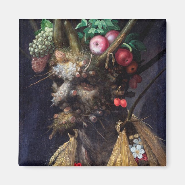 Vier Jahreszeiten in einem Kopf, Arcimboldo Magnet (Vorne)