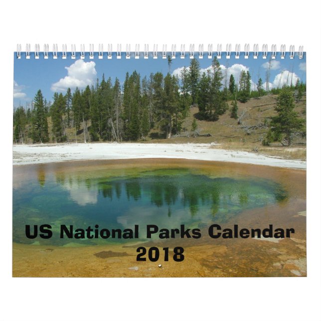 Vier Jahreszeiten in Nationalpark-Kalender 2018 US Kalender (Titelbild)