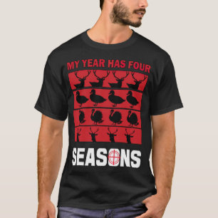Vier Jahreszeiten Tierjäger Hirsche Türkei Enten J T-Shirt