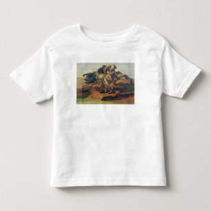 Vier Jockey-Galoppieren Kleinkind T-shirt