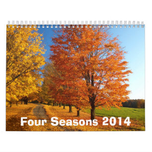 Vier Kalender der Jahreszeit-2014