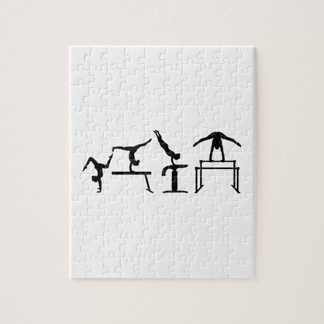 Vier Kampf Quadrathlon Gymnastik (Vertikal)