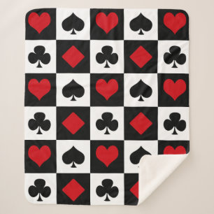 Vier Karten-Anzug Sherpadecke
