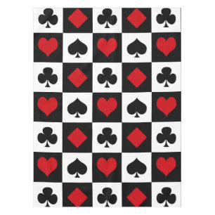 Vier Karten-Anzug Tischdecke