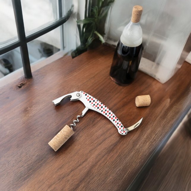 Vier Kartenformen Muster Kellnermesser ( Corkscrew Bottle Opener)