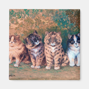 Vier Kätzchen, Louis Wain Magnet
