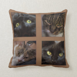Vier Katzen von Miriam Kilmer Kissen
