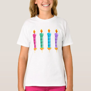 Vier Kerzen Lichtflame T - Shirt