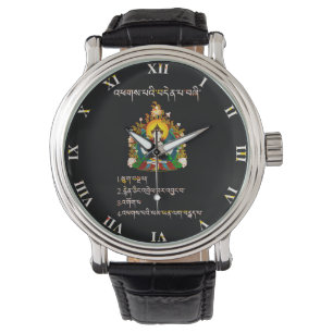 Vier kleine Wahrheiten Buddha-Lehren in Tibet Armbanduhr