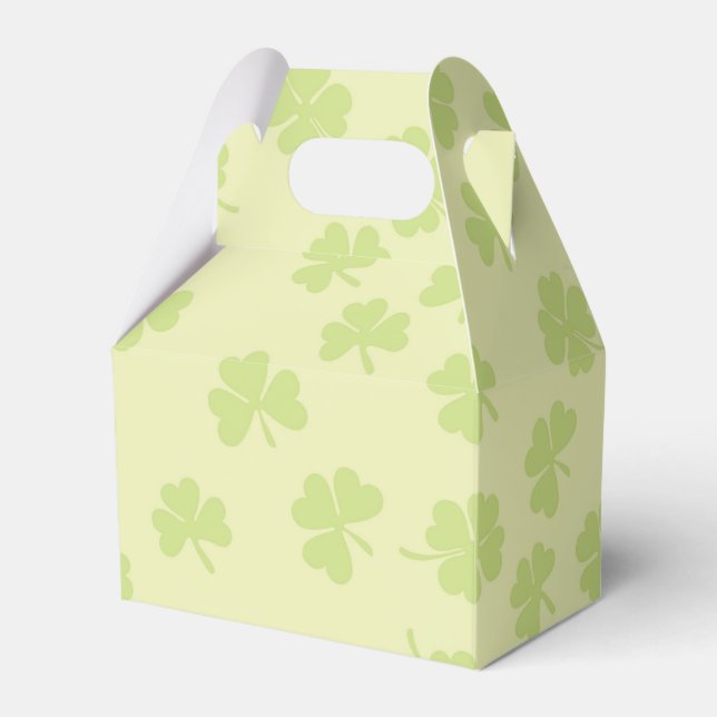 Vier Leaf Cloues Kleeblatt St Patrick Day Geschenkschachtel (Vorderseite)