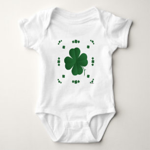 Vier Leaf Clovers Baby Strampler