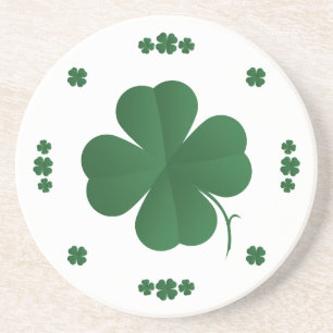 Vier Leaf Clovers Sandstein Untersetzer