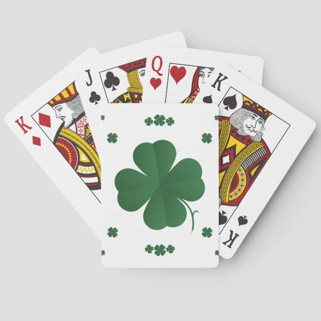 Vier Leaf Clovers Spielkarten (Rückseite)