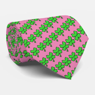 Vier Leaf Clovers St. Patrick's Day Krawatte