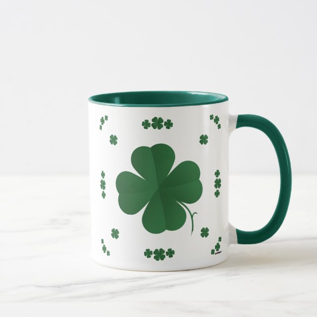 Vier Leaf Clovers Tasse (Rechts)