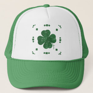 Vier Leaf Clovers - Vintager Stil Truckerkappe