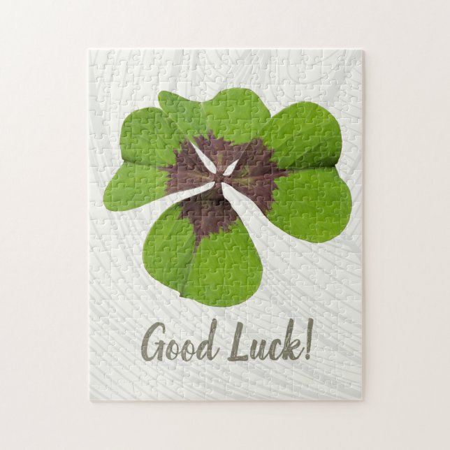 Vier Leaf Lucky Clover St Patricks Day Viel Glück (Vertikal)