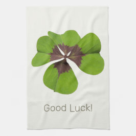 Vier Leaf Lucky Clover St Patricks Day Viel Glück Geschirrtuch
