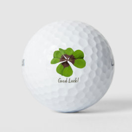 Vier Leaf Lucky Clover St Patricks Day Viel Glück Golfball