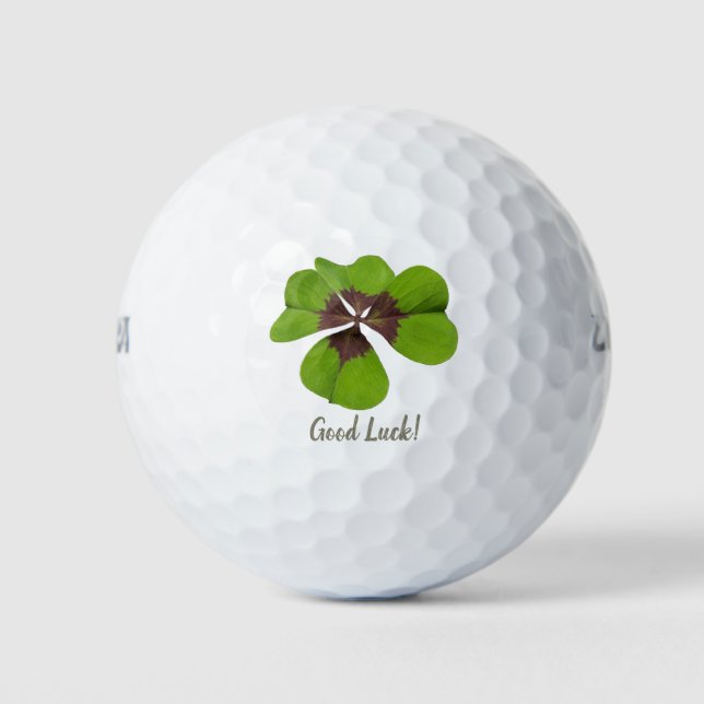 Vier Leaf Lucky Clover St Patricks Day Viel Glück Golfball (Vorderseite)
