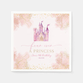 Vier Mal im Party einer Prinzessin Serviette