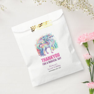 Vier mal magische Pastel Unicorn Vierten Geburtsta Geschenktütchen
