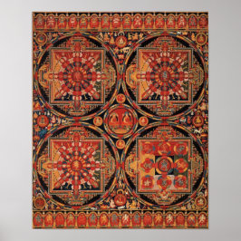 Vier Mandalase Poster