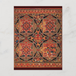 Vier Mandalase Postkarte