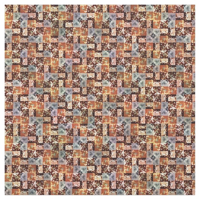 Vier Meerkats Cross Weave Muster, Stoff (Nahaufnahme)