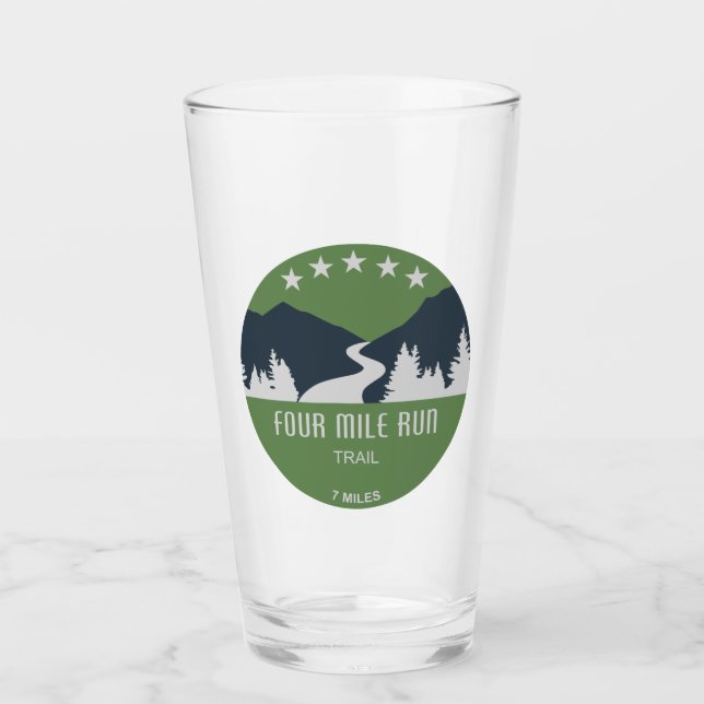 Vier-Meilen-Lauf Glas (Vorderseite)