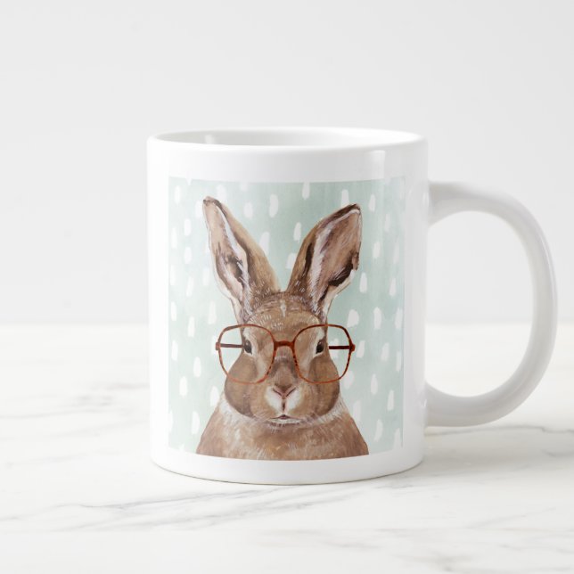 Vier-Mit Augen Forester | Bunny Rabbit Jumbo-Tasse (Rechts)