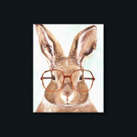 Vier-Mit Augen Forester | Bunny Rabbit Leinwanddruck<br><div class="desc">Dieser Aquarelldruck zeichnet sich durch eine sonnige Brille aus | Von Victoria Borges. Bild-ID: 132004GG</div>