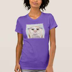 Vier-Mit Augen kluge Eule des Förster-  T-Shirt