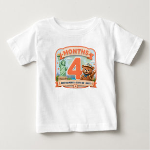 Vier Monate rund um die Welt Baby T-shirt