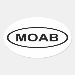 VIER Mönch, Utah Ovaler Aufkleber