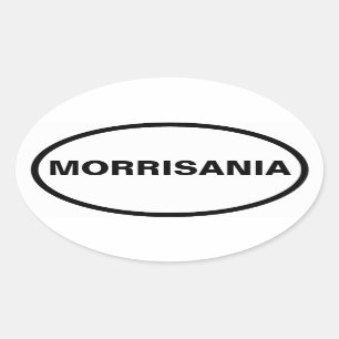 VIER Morrisania Ovaler Aufkleber