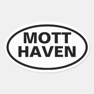 VIER Mott Haven Ovaler Aufkleber