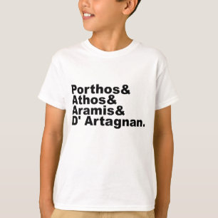 Vier Musketiere - Porthos Athos Aramis D'Artagnan T-Shirt