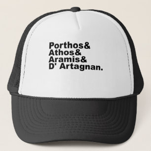 Vier Musketiere - Porthos Athos Aramis D'Artagnan Truckerkappe