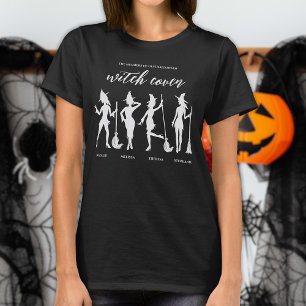 Vier Namen Hexen Coven Freundschaft Halloween T-Shirt