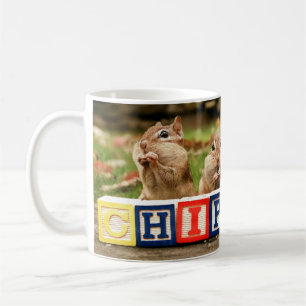 vier niedliche Chipmunks Kaffeetasse